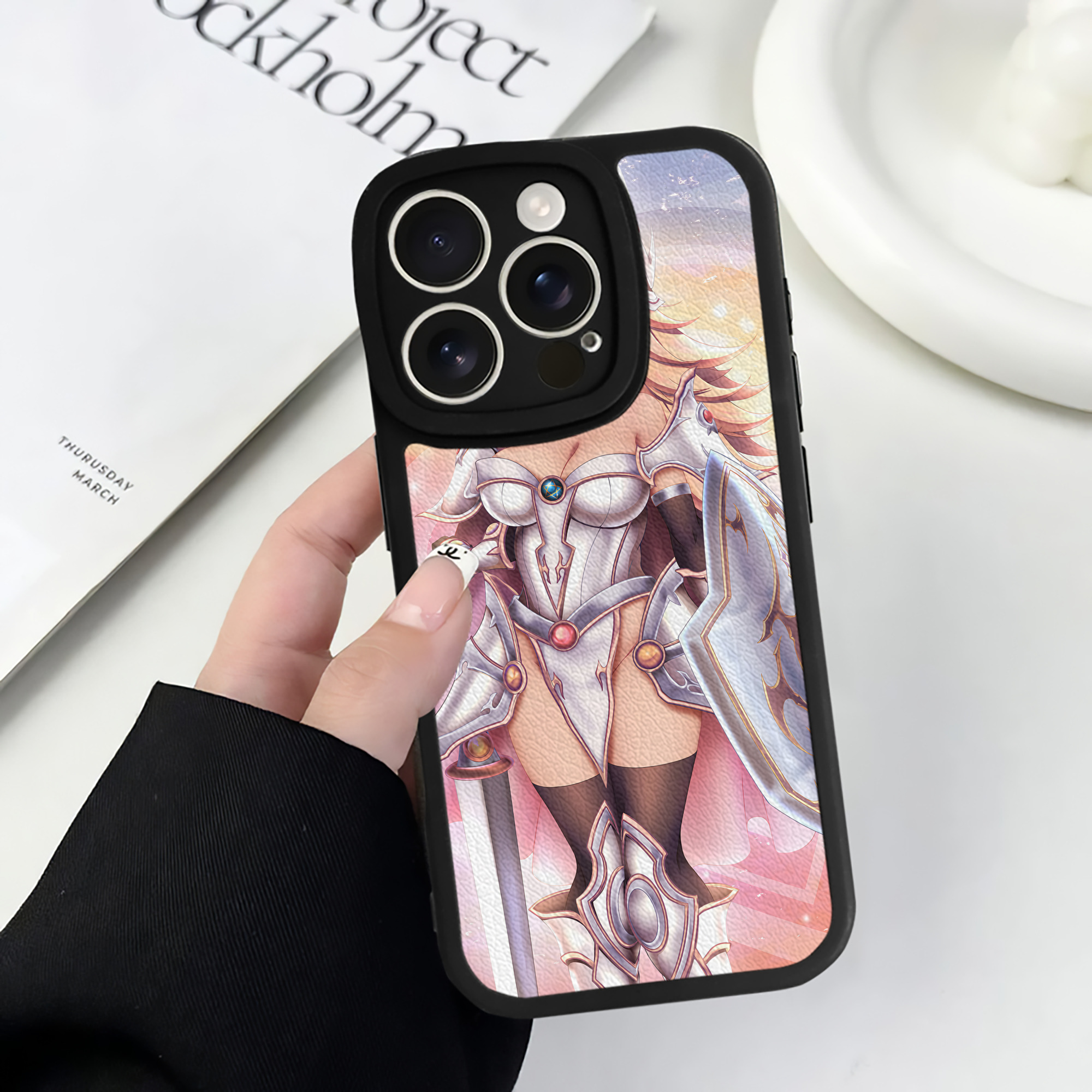 （画像用） 遊☆戯☆王 Yu-Gi-Oh! 【iPhone 16シリーズ対応】シリコンスマホケース（レザー調） 材質：シリコン